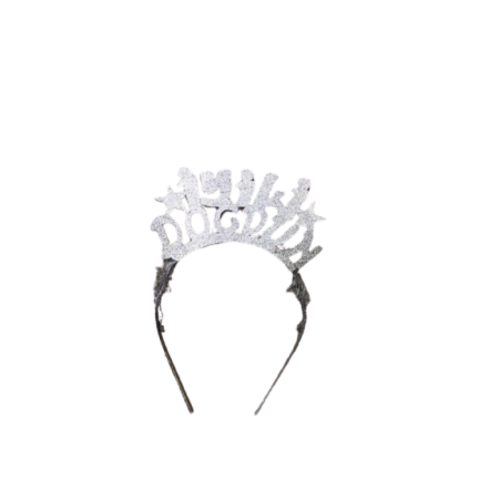 İyi Ki Doğdun Gümüş Yazılı Metal Taç