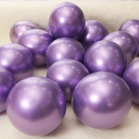 6 inç Krom Mor Lateks Balon 50 li