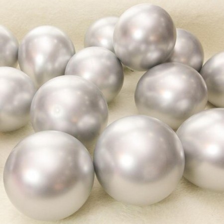 6 inç Krom Gümüş Lateks Balon 50 li