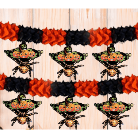 Halloween Örümcekli Uzar Süs