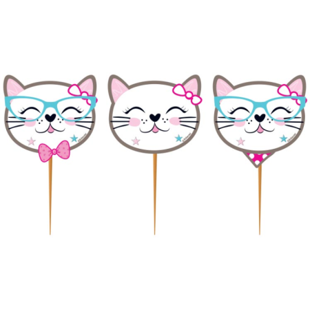 Sevimli Kedi Kürdan 10 Adet