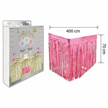 Metalize Fuşya Masa Püskülü