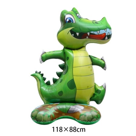 Büyük Ayaklı Timsah Folyo Balon 118x88 cm