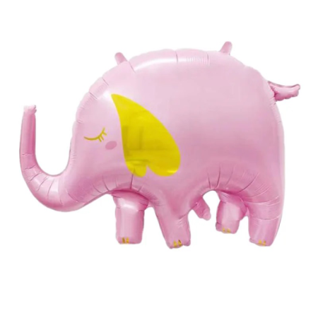 Pembe Fil Folyo Balon 84x59 cm