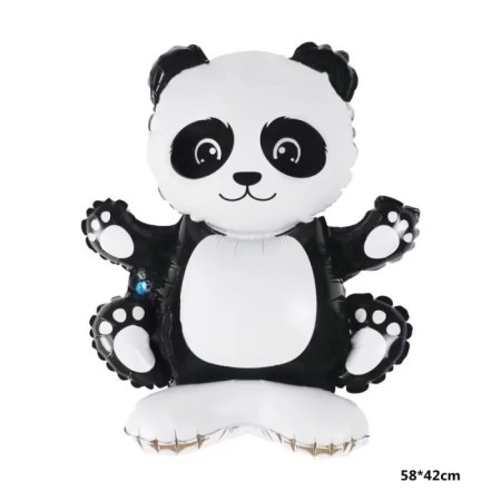Ayaklı Panda Folyo Balon 58x42 cm