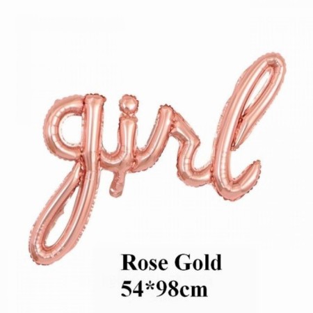 Rose Gold Girl Folyo Balon