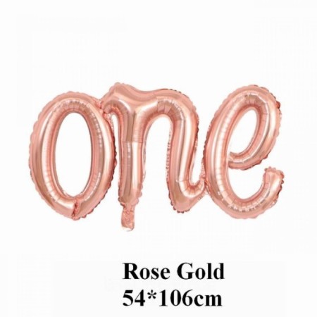 Rose Gold One Folyo Balon
