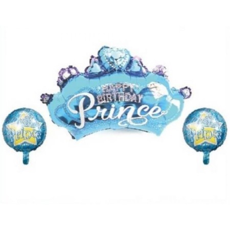 Happy Bırtday Prens Folyo Balon 3 Parça