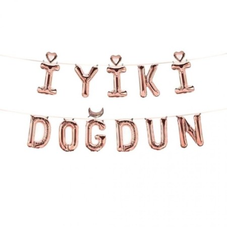 İyi Ki Doğdun Folyo Balon Rose Gold