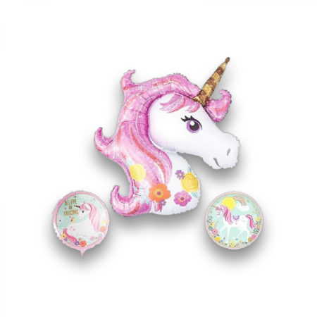Unicorn Folyo Balon 3 lü