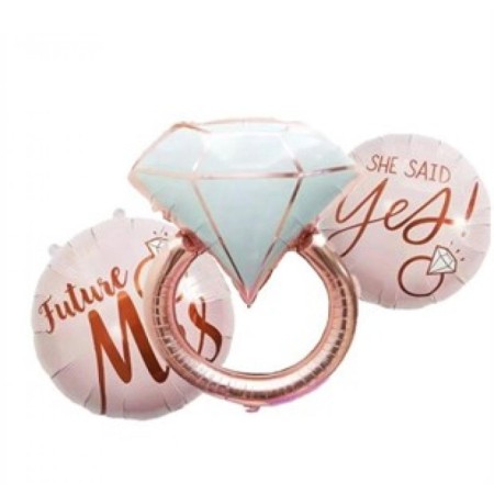 Yüzük 3 lü Folyo Balon
