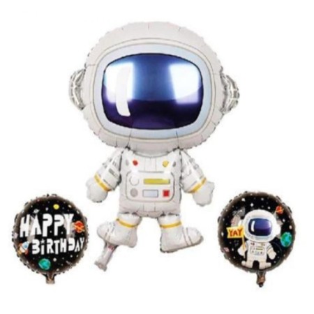 Astronot 3 lü Folyo Balon