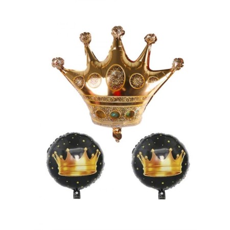 Kral Taç Folyo Balon Seti