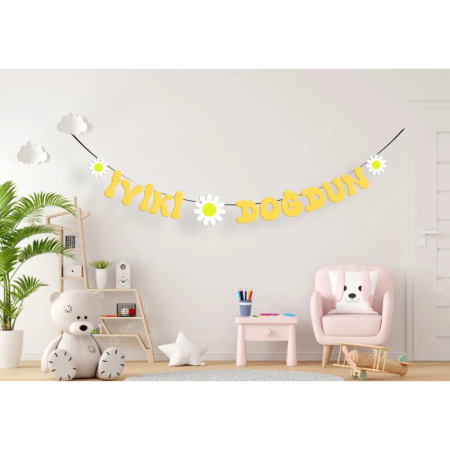 Papatya Partisi İyi Ki Doğdun Banner Seti