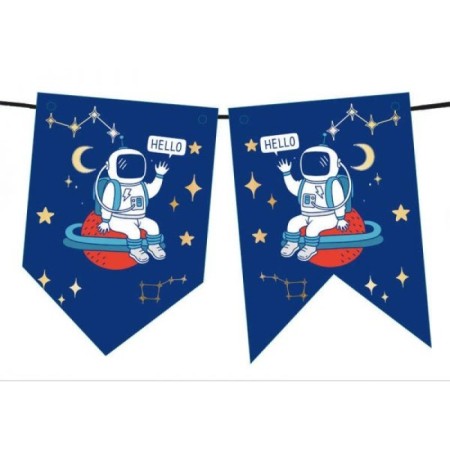 Astronot Uzayda Kırlangıç Banner