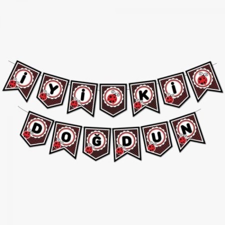 Uğur Böceği İyi Ki Doğdun Banner