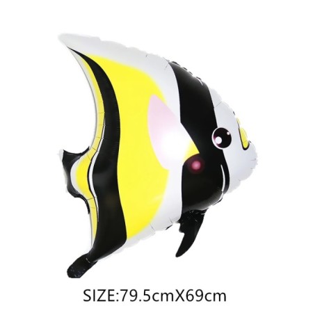 Siyah Balık Folyo Balon 79x70 cm