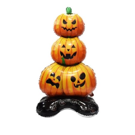 Halloween Ayaklı Balkabağı Folyo Balon 110x61x40 cm