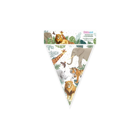 Wıld Lıfe Temalı Üçgen Bayrak Flama 290 cm