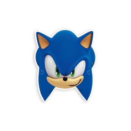 Sonic Temalı Karton Maske 6 Adet