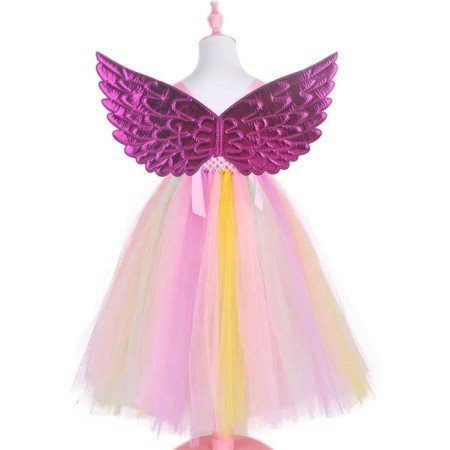 Melek Kanadı Saten Parlak Pembe 45x25 cm