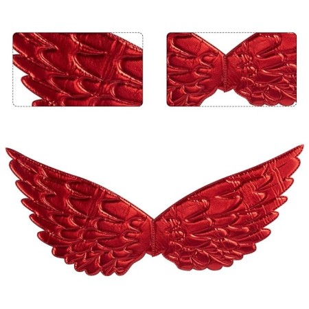 Melek Kanadı Saten Parlak Kırmızı 45x25 cm