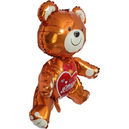 Love Yazılı Ayıcık Sevimli Teddy Bear 3D Folyo Balon 65 cm