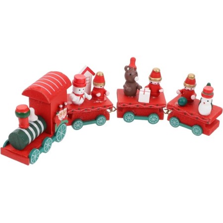 Ahşap Yılbaşı Treni 21 cm