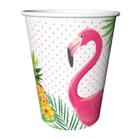 Flamingo Temalı Karton Bardak