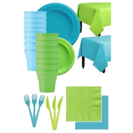 Mavi Yeşil Sofra Seti 50 Kişilik
