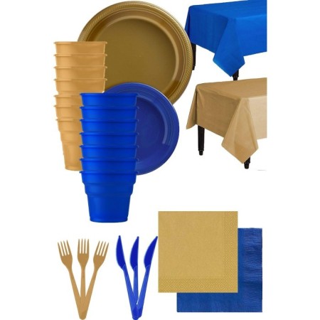 Lacivert Gold Sofra Seti 50 Kişilik