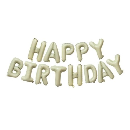 Happy Bırthday Krem Folyo Balon