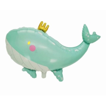 Yeşil Balina Folyo Balon 93x71 cm