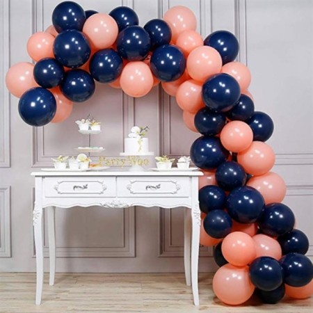 Gece Mavisi Somon Balon Zincir Seti 63 Parça