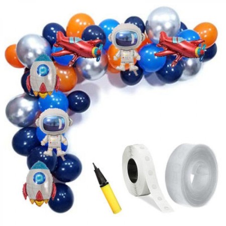 Uzay Temalı Balon Zincir Seti
