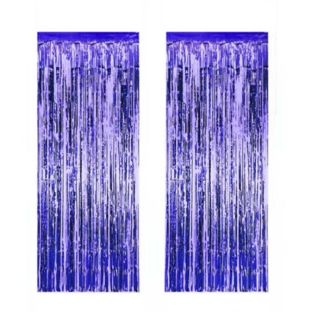 Metalize Lacivert Arka Fon Süs 100x230 cm