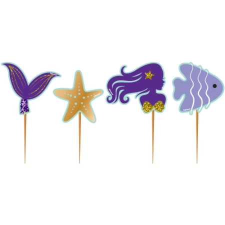 Deniz Kızı Pırıltılı Kürdan 10 Adet