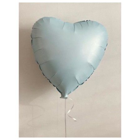 Saten Kalp Açık Mavi 18 inç Folyo Balon 1 Adet