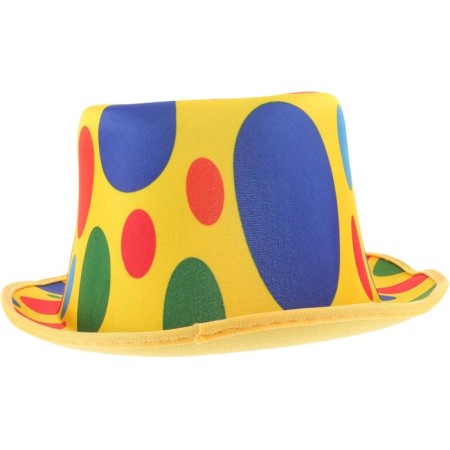 Lüks Palyaço Şapkası Sarı Üzeri Puanlı