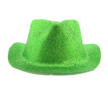 Yeşil Simli Kovboy Şapkası 30x25 cm