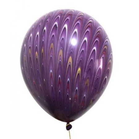 Tavus Kuşu Mor Lateks Balon 18 inç