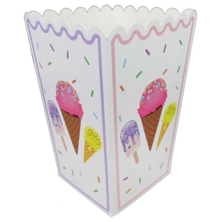 Dondurma Temalı Mısır Kutusu 8 Adet