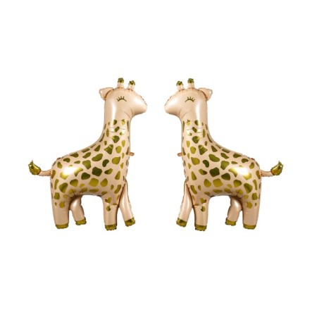 2 li Zürafa Gold Benekli Folyo Balon 60x48 cm