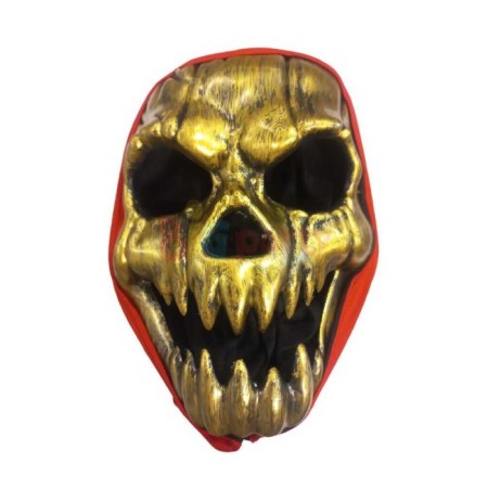 Halloween İskelet Gold Maske