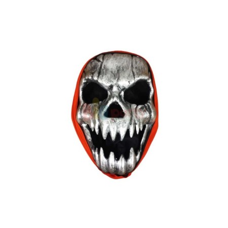 Halloween İskelet Gümüş Maske