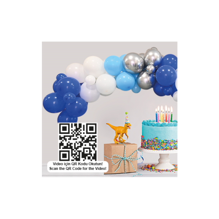 Erkek Temalı Dekorasyon Balon Zincir Seti 70 li