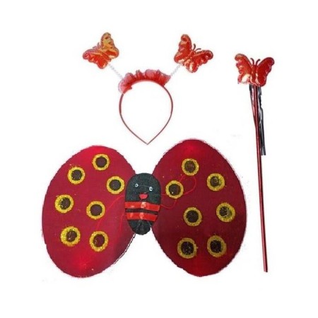 Uğur Böceği Kanat Sırta Takılan Kırmızı