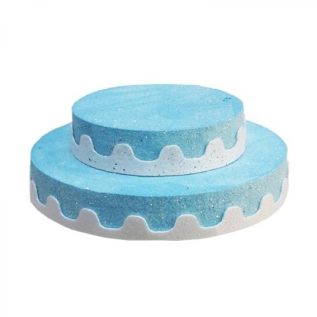 Strafor Mavi Maket Pasta İki Katlı