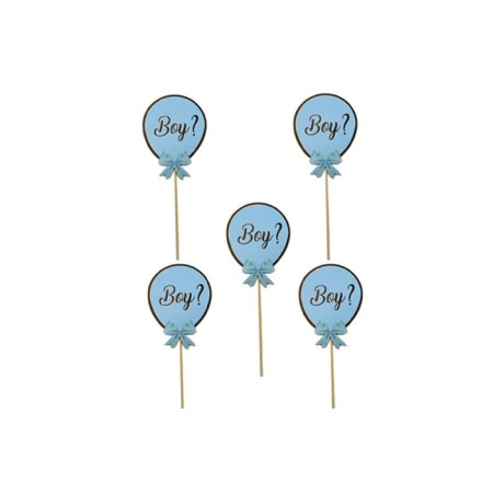 Cinsiyet Belirleme Varaklı Konuşma Balonu Mavi 5 Adet
