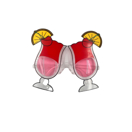 Parti Gözlük Kokteyl Bardağı Kırmızı